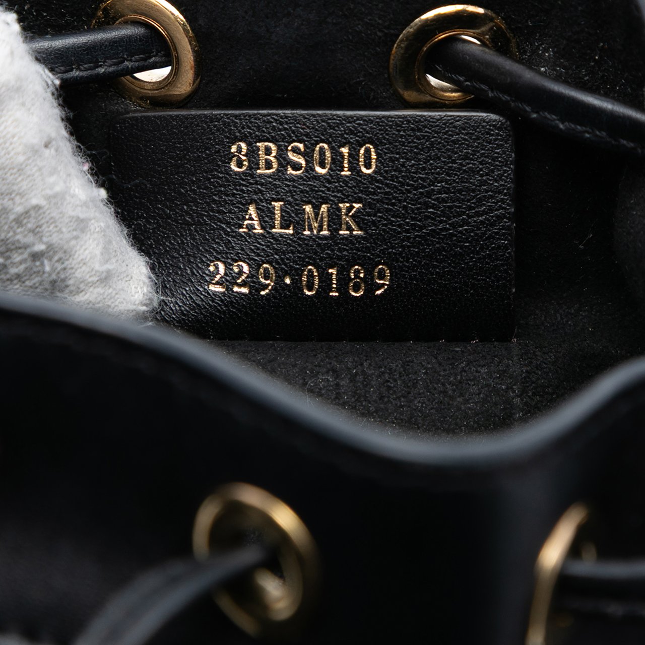 Fendi Mini Zucca Tapestry Mon Tresor Bucket Bag Zwart