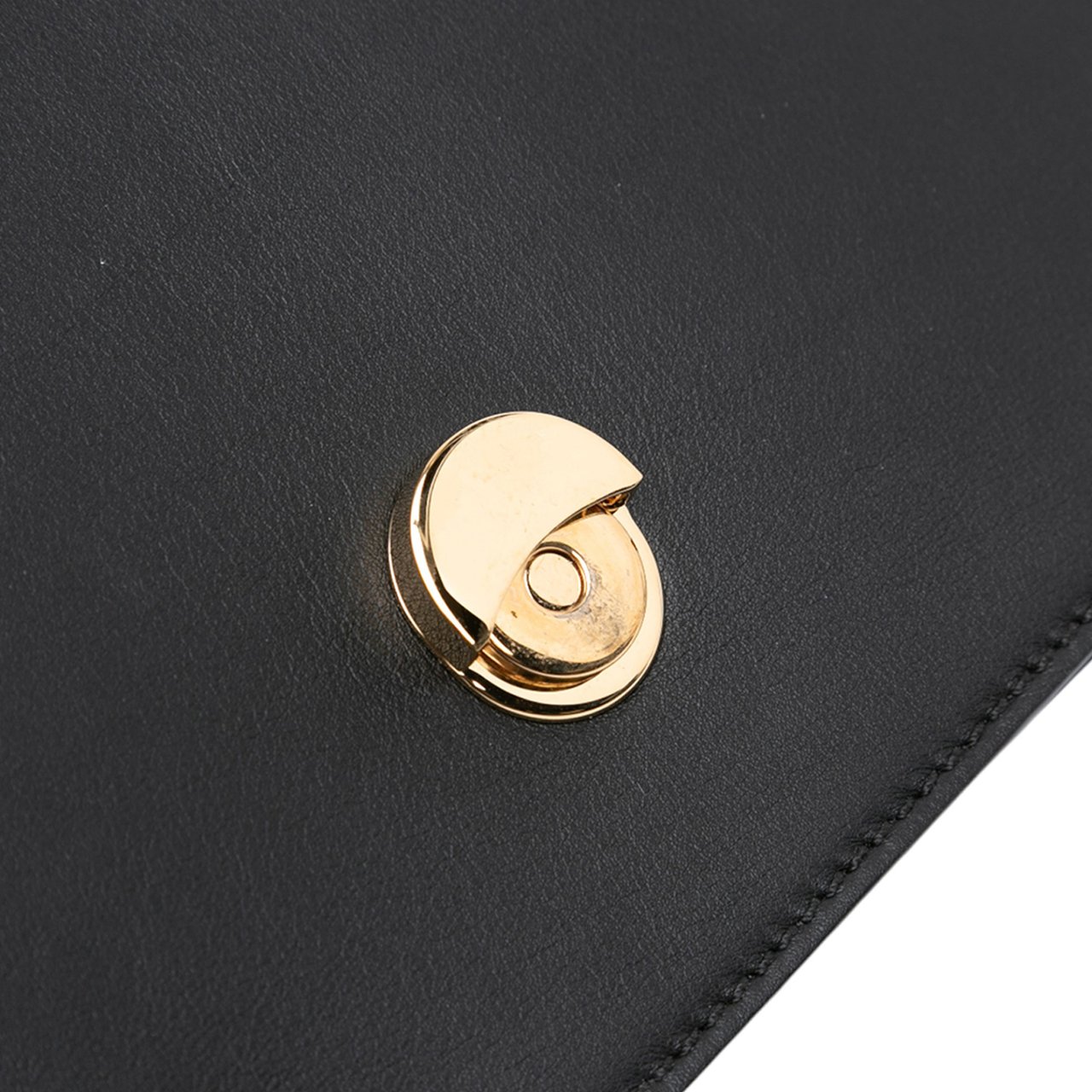 Fendi Versace Vitello Seta Fendace Brooch Baguette Satchel Zwart