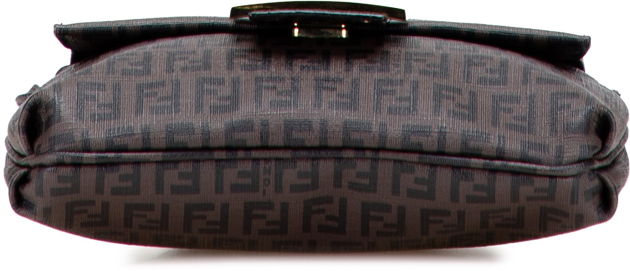 Fendi Zucchino Spalmati Crossbody Bruin