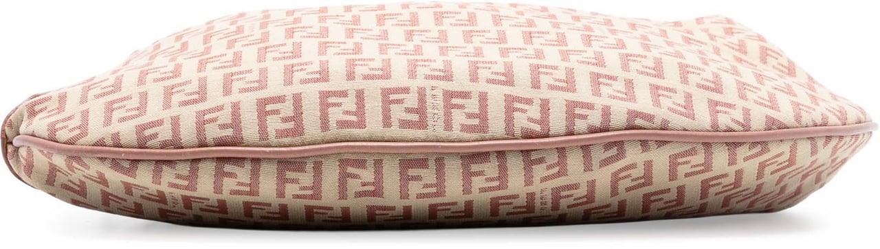 Fendi Zucchino Canvas Oyster Hobo Bruin