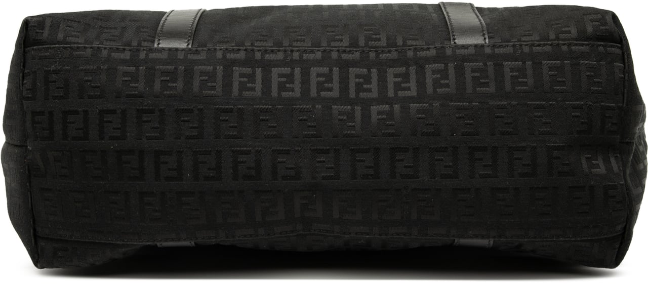 Fendi Zucchino Canvas Superstar Tote Zwart