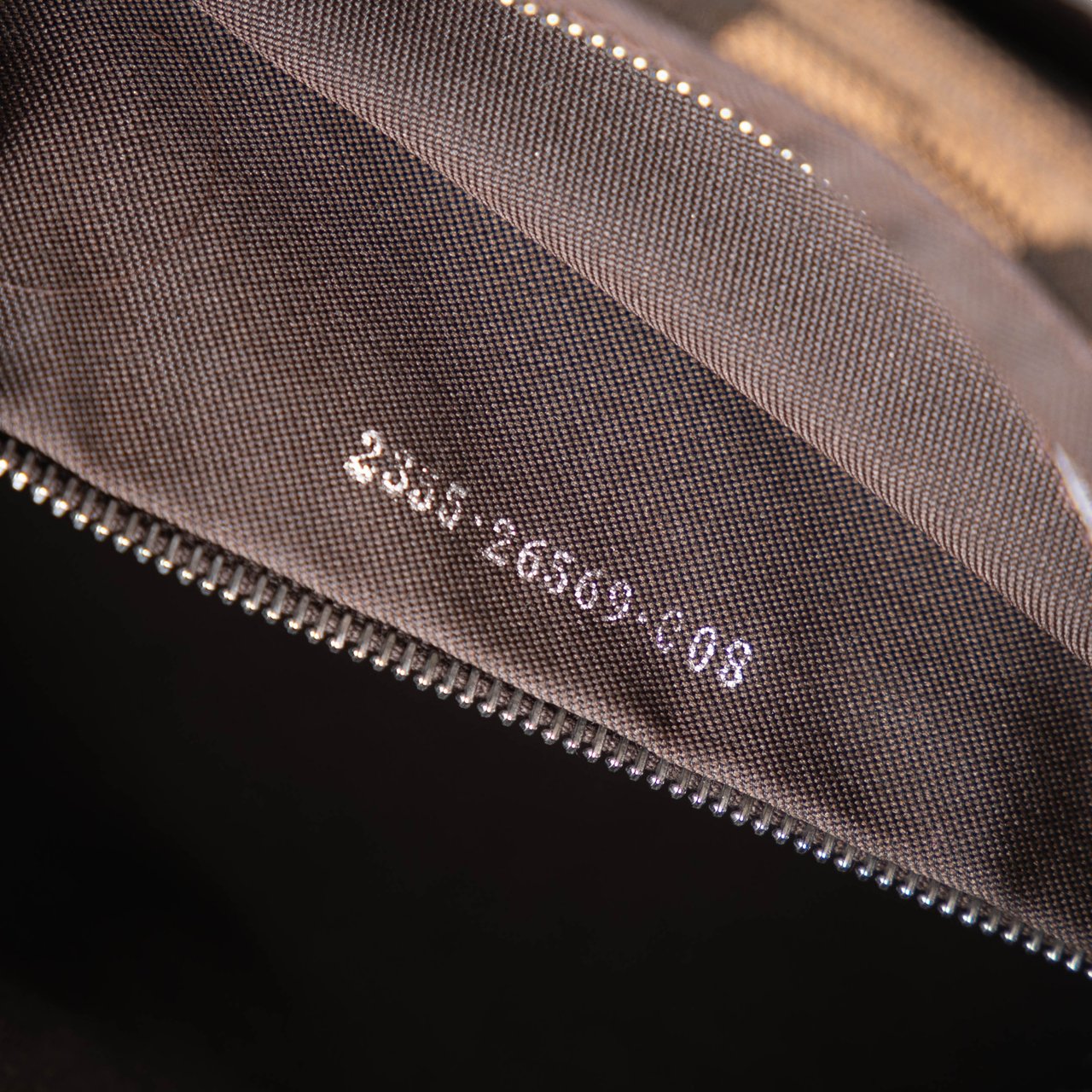 Fendi Zucca Canvas Shoulder Bag Bruin