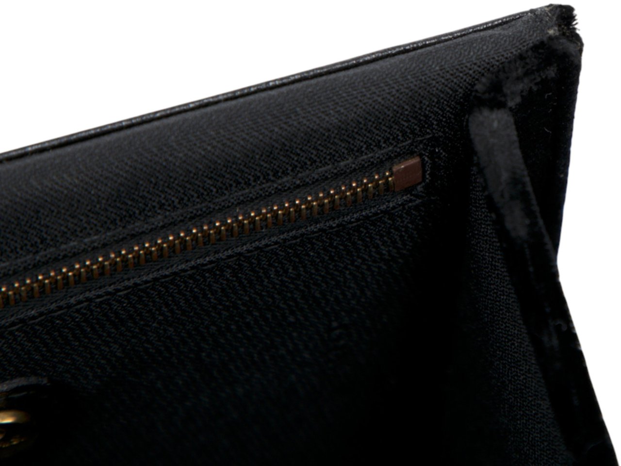 Fendi Velvet Push Lock Box Satchel Zwart