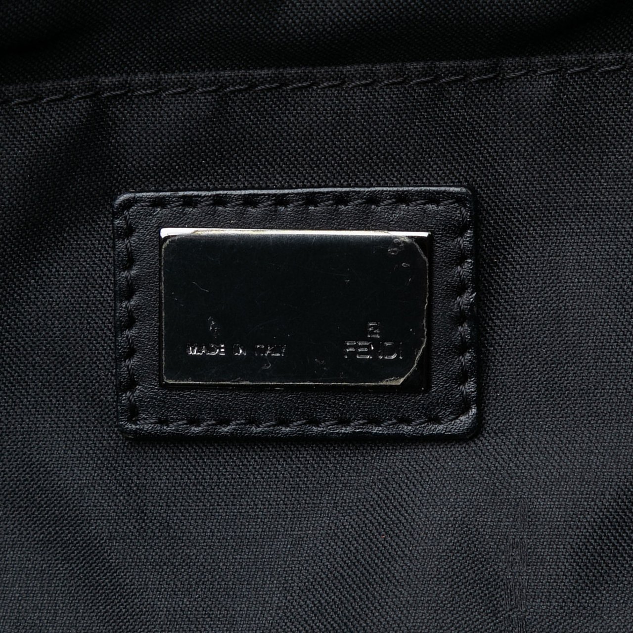 Fendi Medium Zucchino Canvas Roll Tote Bruin
