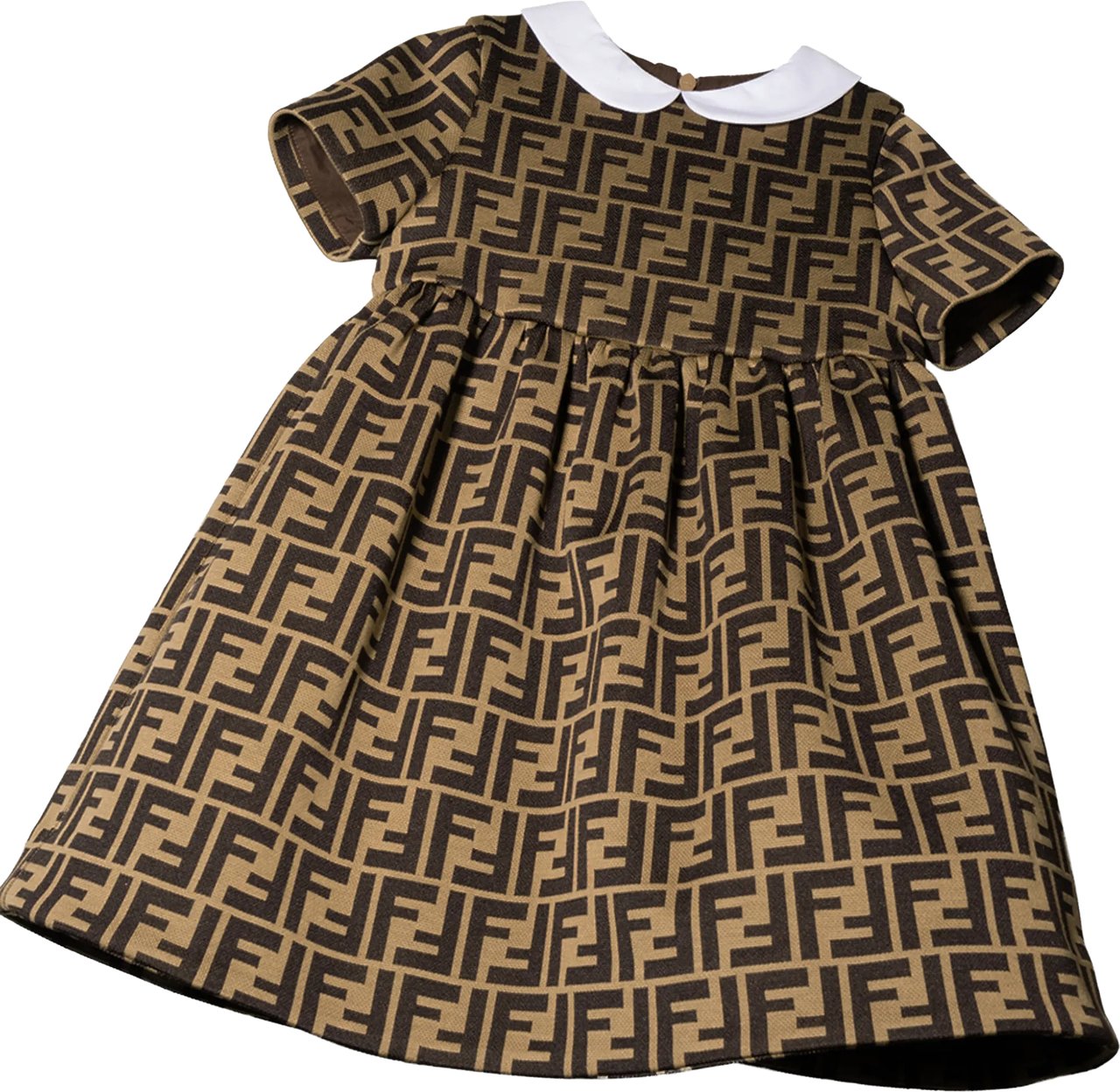 Fendi abito bfem jersey logo brown Bruin