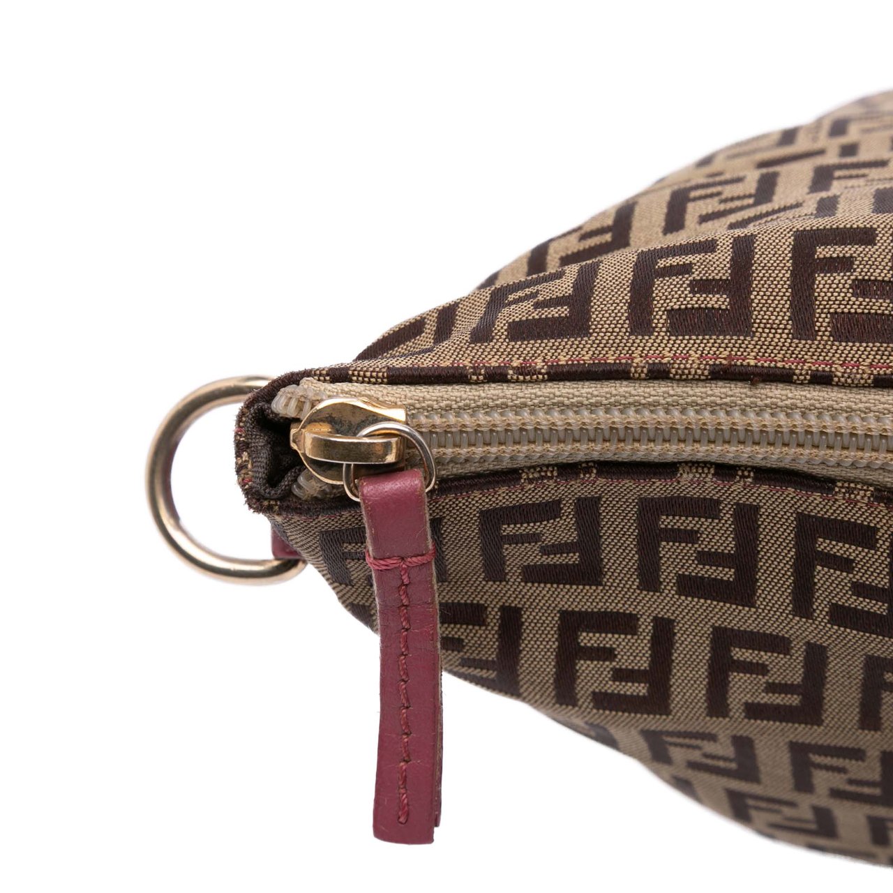 Fendi Zucchino Canvas Superstar Tote Bruin