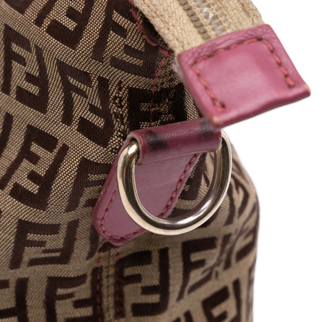 Fendi Zucchino Canvas Superstar Tote Bruin