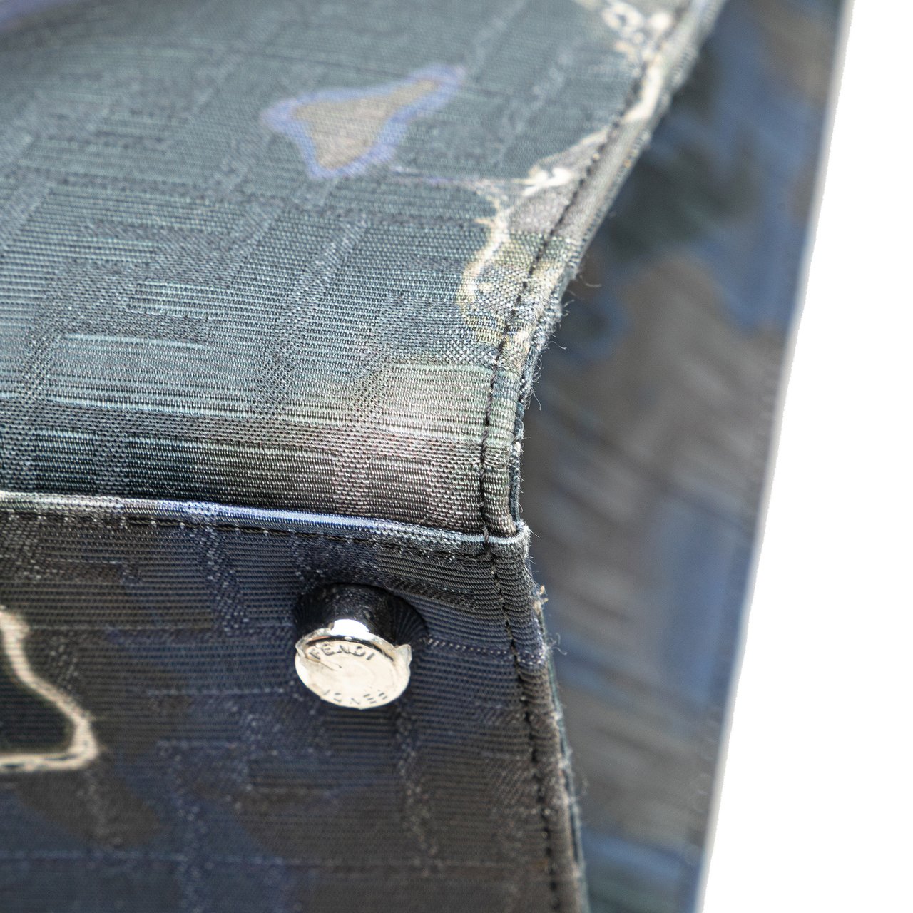 Fendi Large Zucca Jacquard Tie Dye Sunset Shopper Tote Blauw