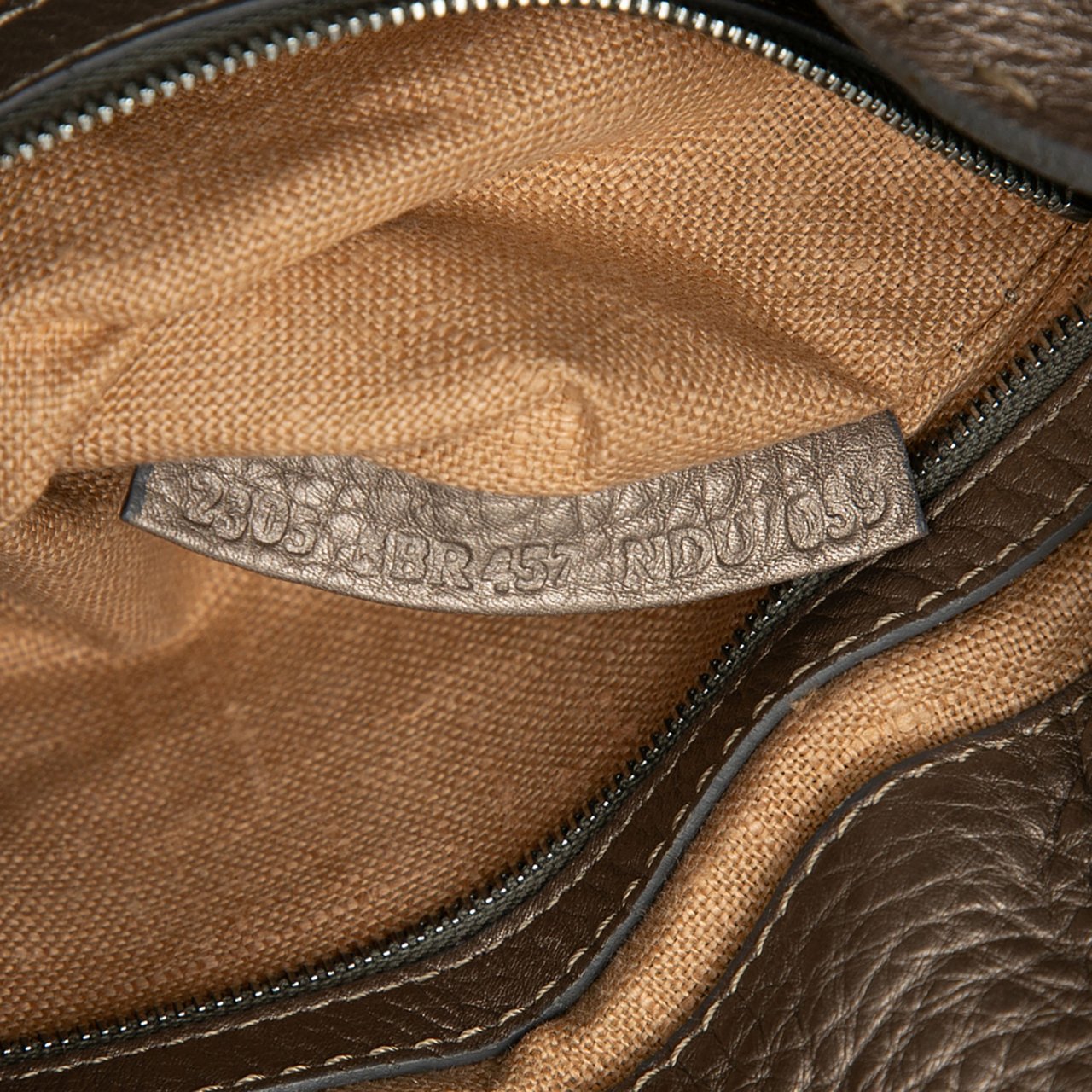 Fendi Leather Selleria Sporty Shoulder Bag Bruin