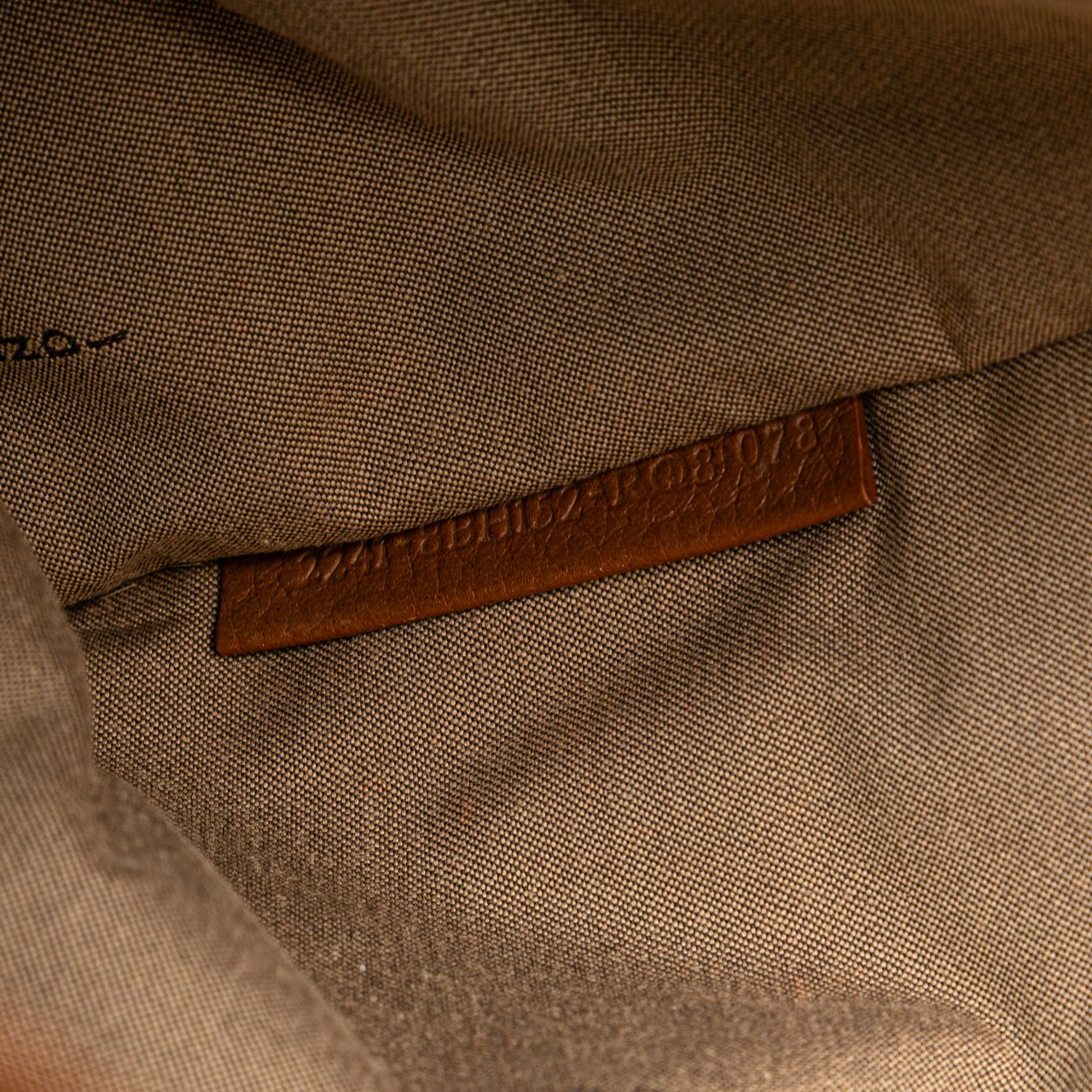 Fendi Zucchino Canvas Handbag Bruin