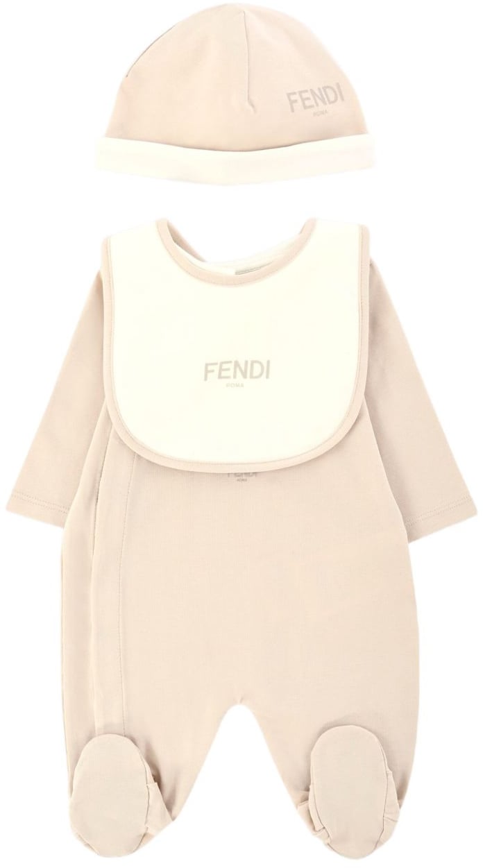 Fendi Dresses Beige Beige