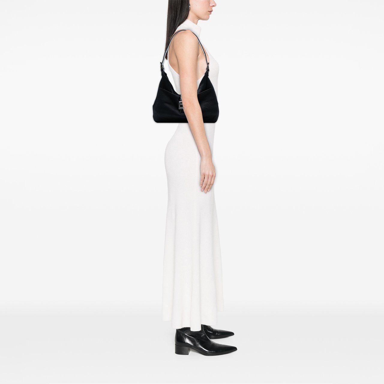 Fendi Neoprene Shoulder Bag Zwart