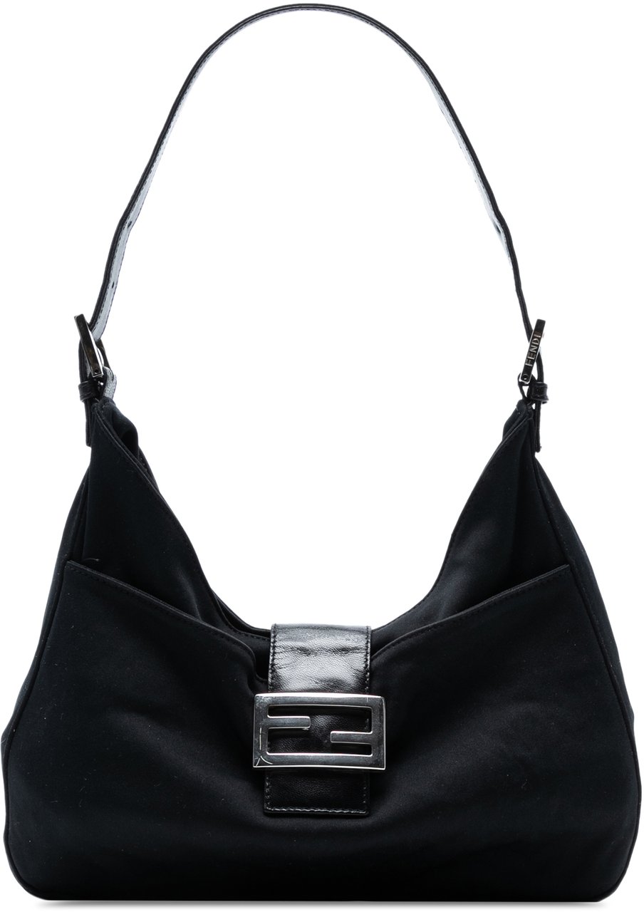 Fendi Neoprene Shoulder Bag Zwart