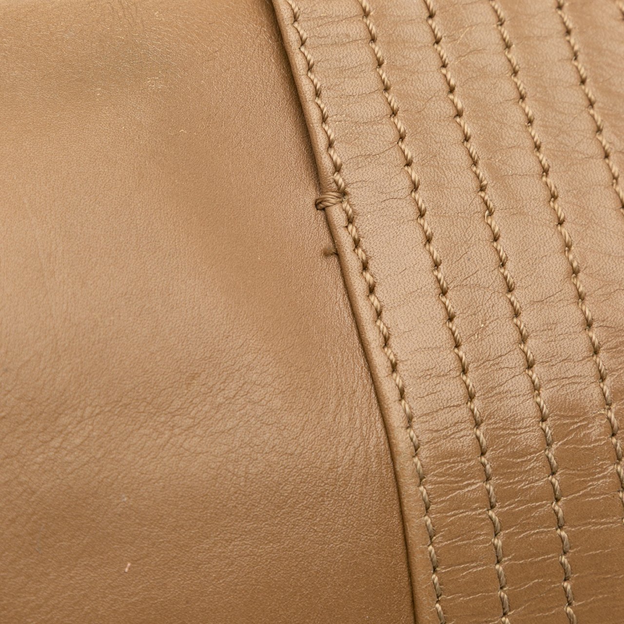 Fendi Leather Baguette Chain Flap Bruin
