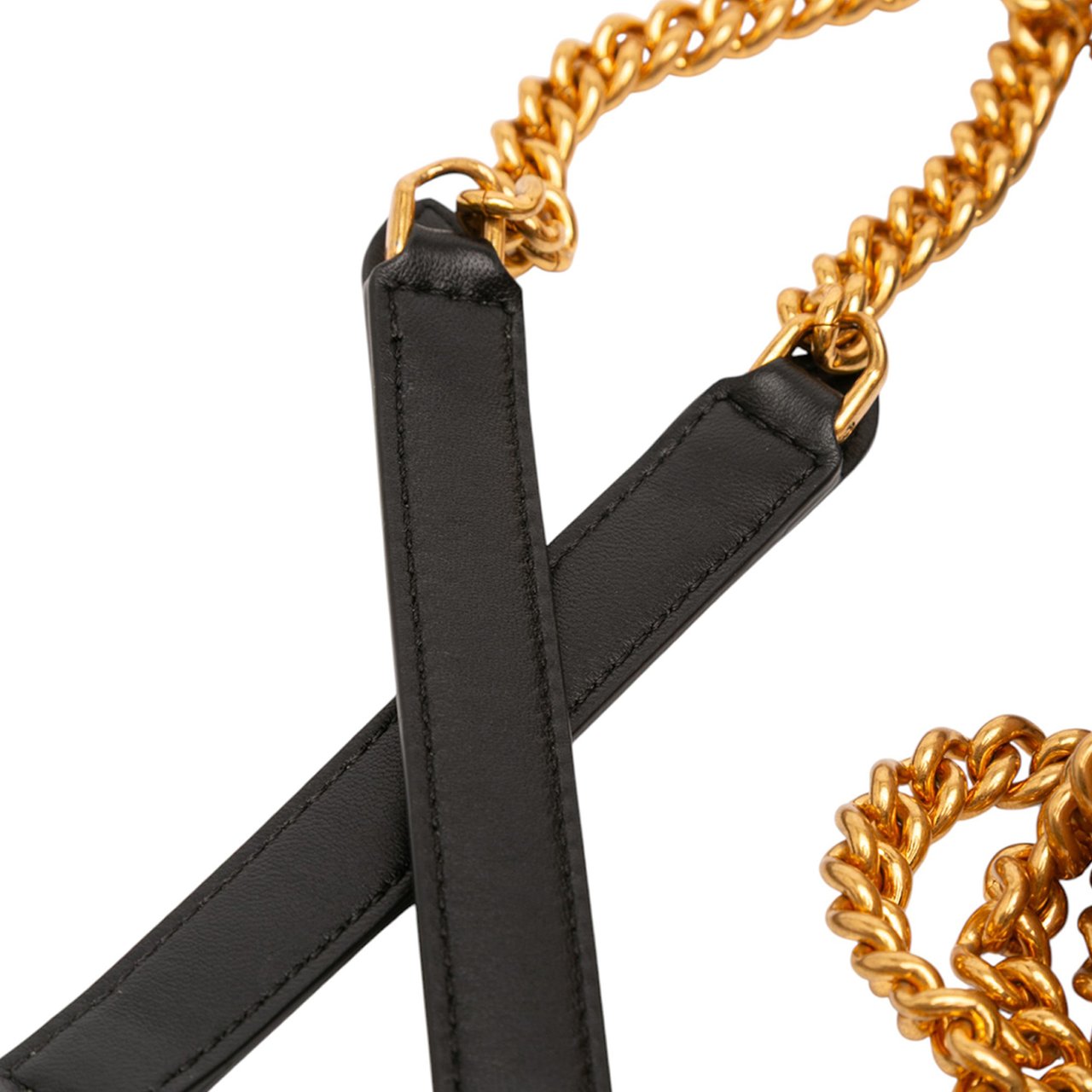 Fendi Mini Bicolor Nappa Apolo Chain Baguette Shoulder Bag Roze