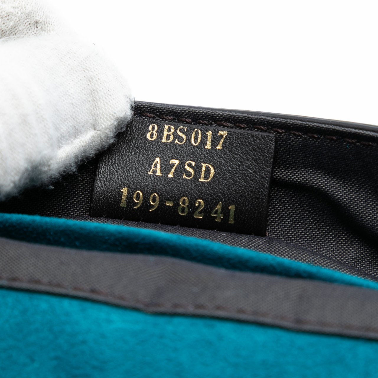 Fendi Mini Suede Baguette Satchel Blauw