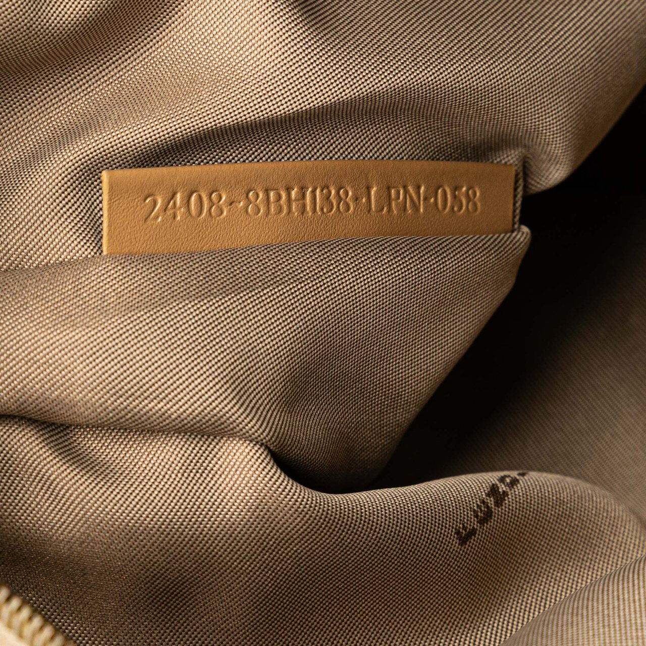 Fendi Zucchino Canvas Tote Bruin