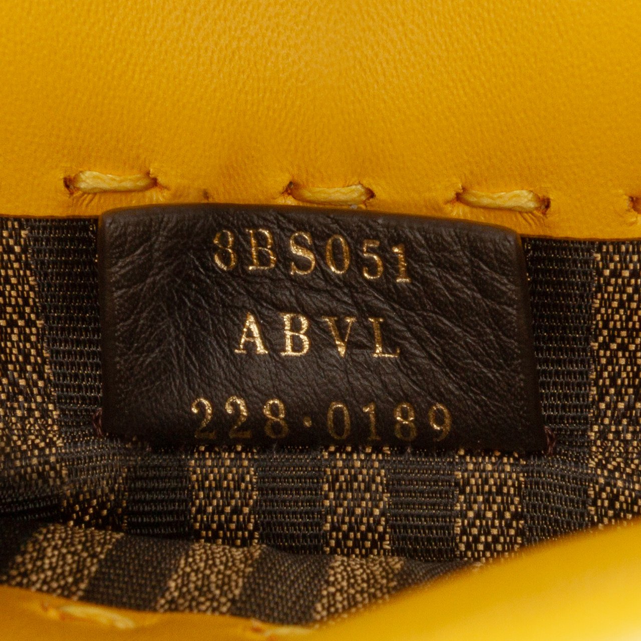 Fendi Mini Leather Sunshine Shopper Tote Geel