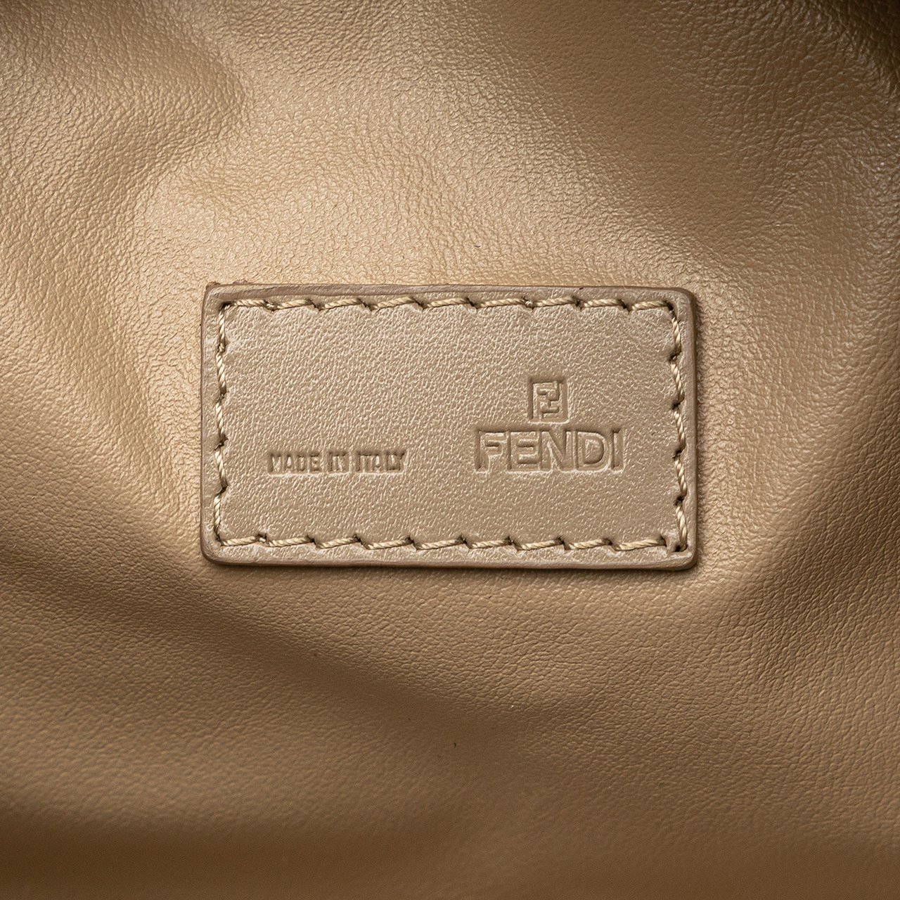Fendi Zucchino Canvas Pouch Zwart