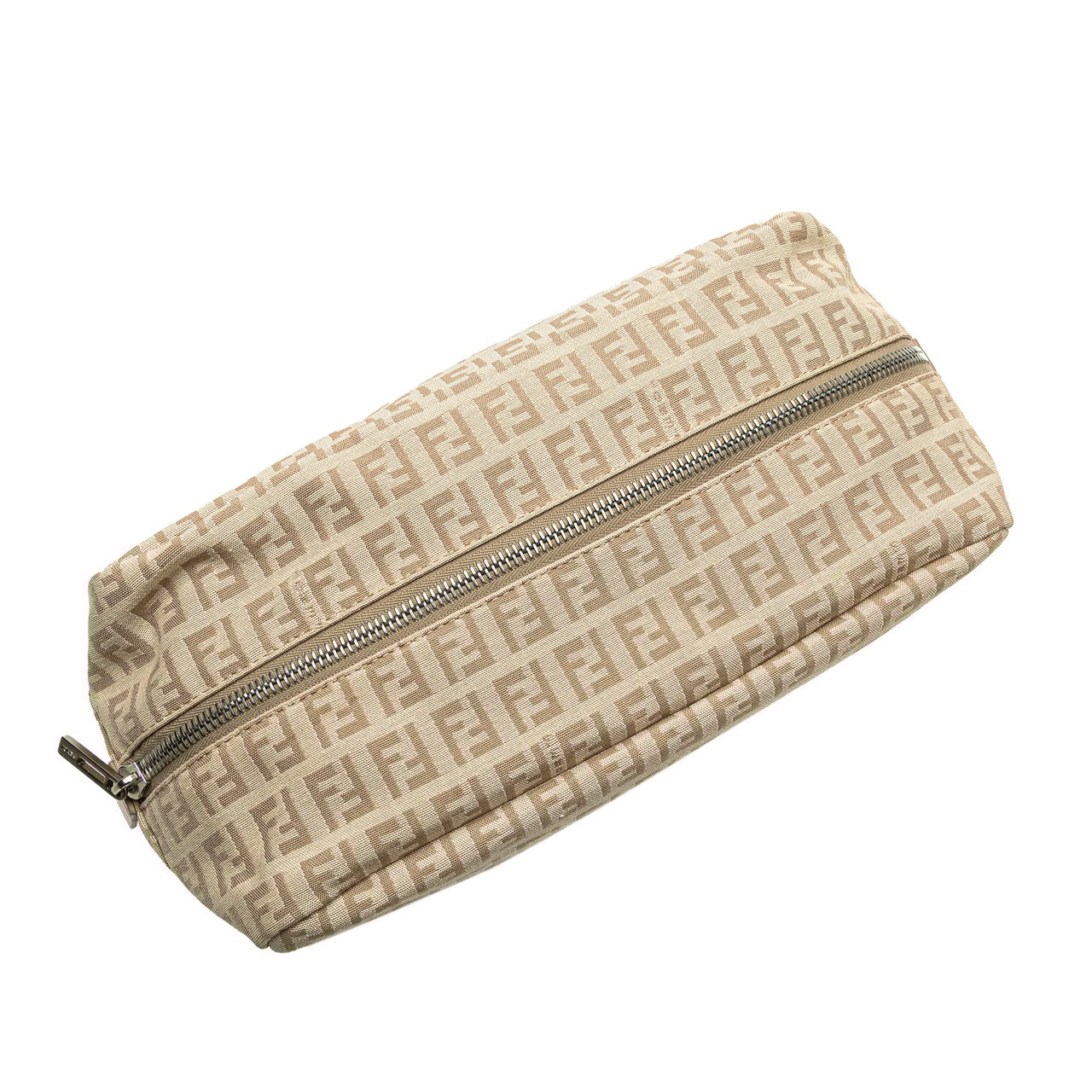 Fendi Zucchino Canvas Pouch Zwart