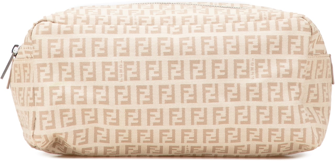 Fendi Zucchino Canvas Pouch Zwart