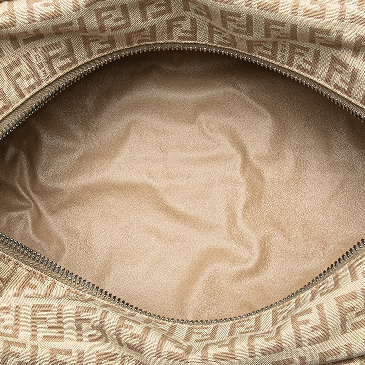 Fendi Zucchino Canvas Pouch Zwart