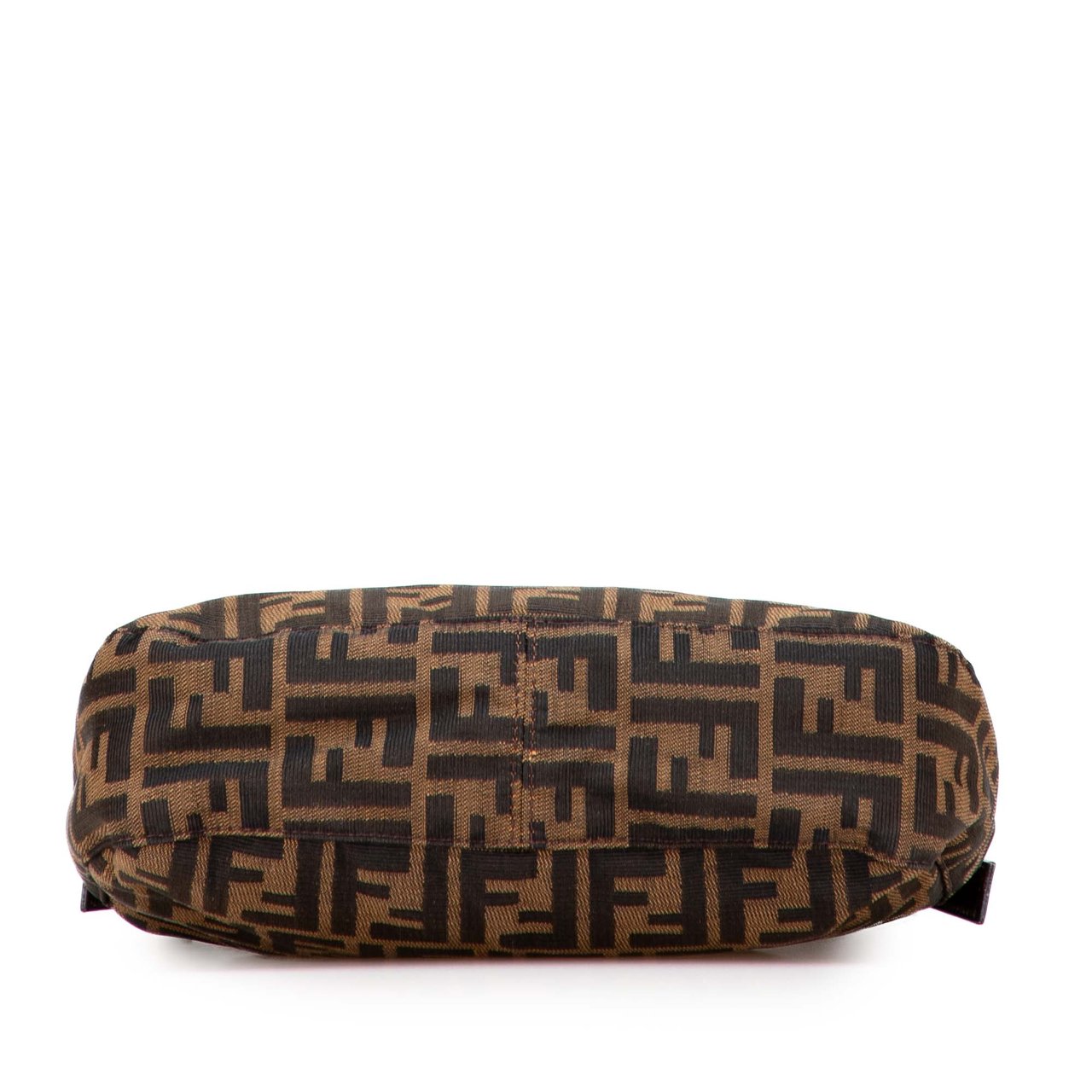 Fendi Zucca Canvas Shoulder Bag Bruin