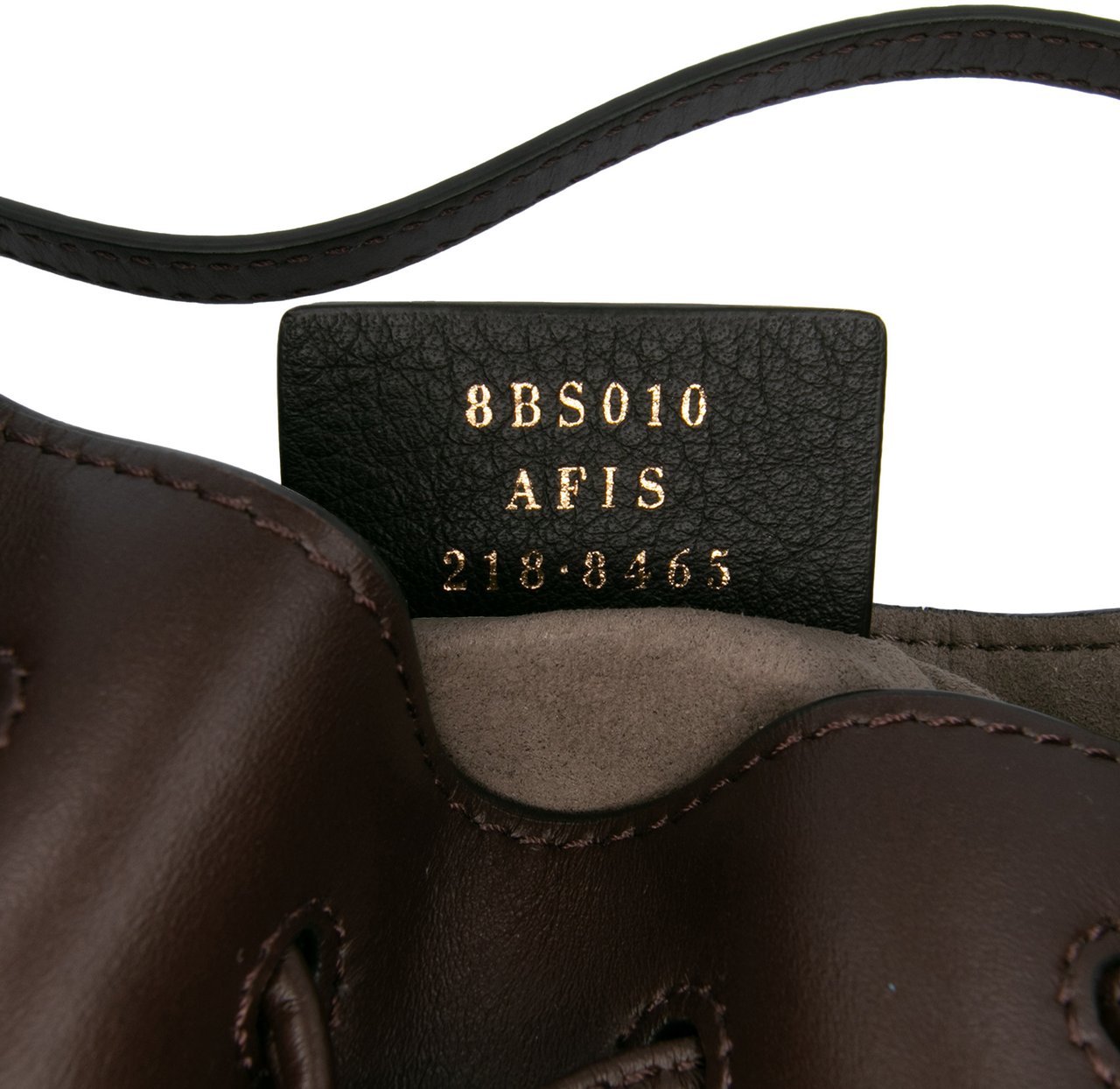 Fendi Mini Zucca Suede Mon Tresor Bucket Bag Bruin