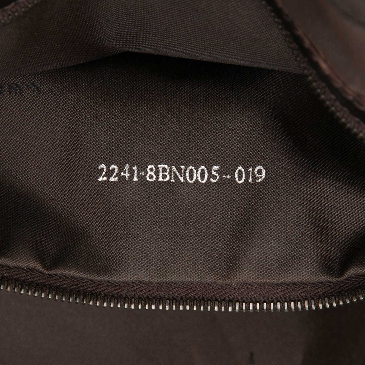 Fendi Zucchino Canvas Shoulder Bag Bruin