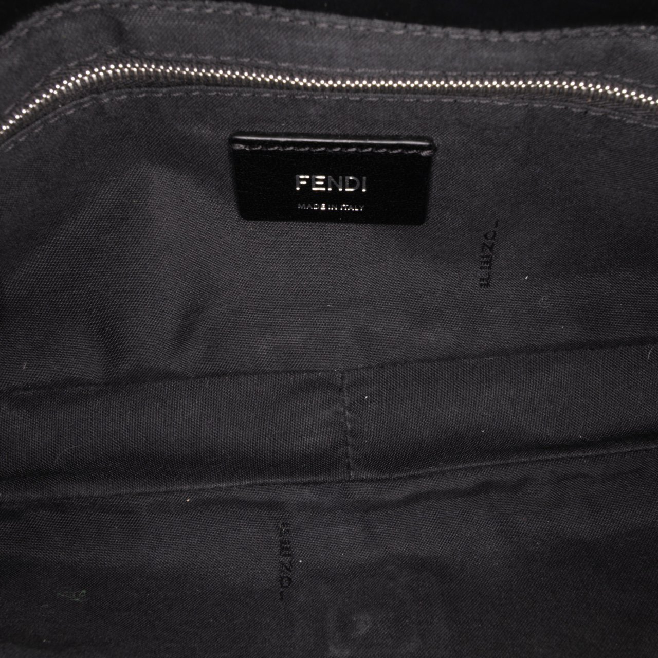 Fendi Zucca Canvas Convertible Baguette Satchel Bruin