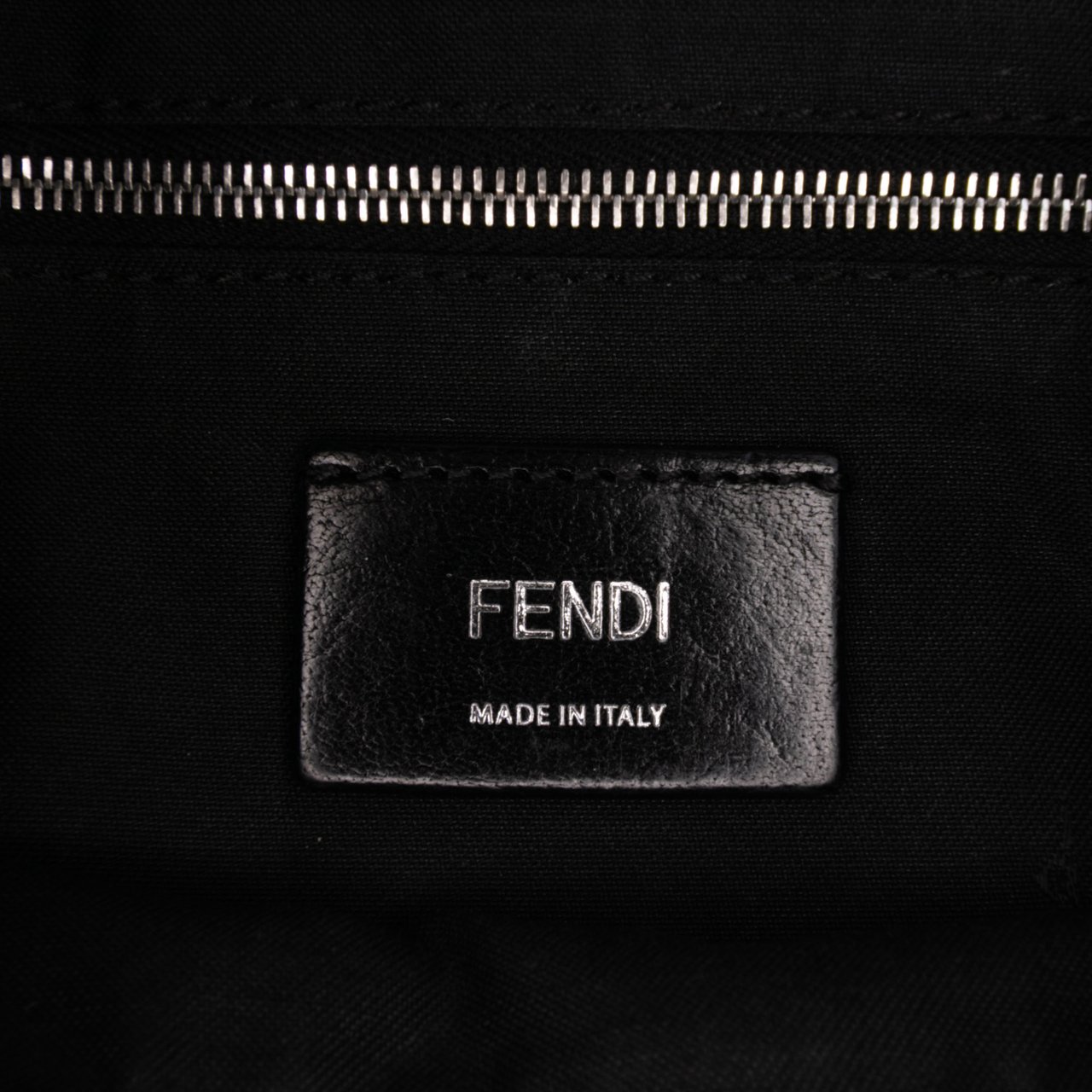 Fendi Zucca Canvas Convertible Baguette Satchel Bruin