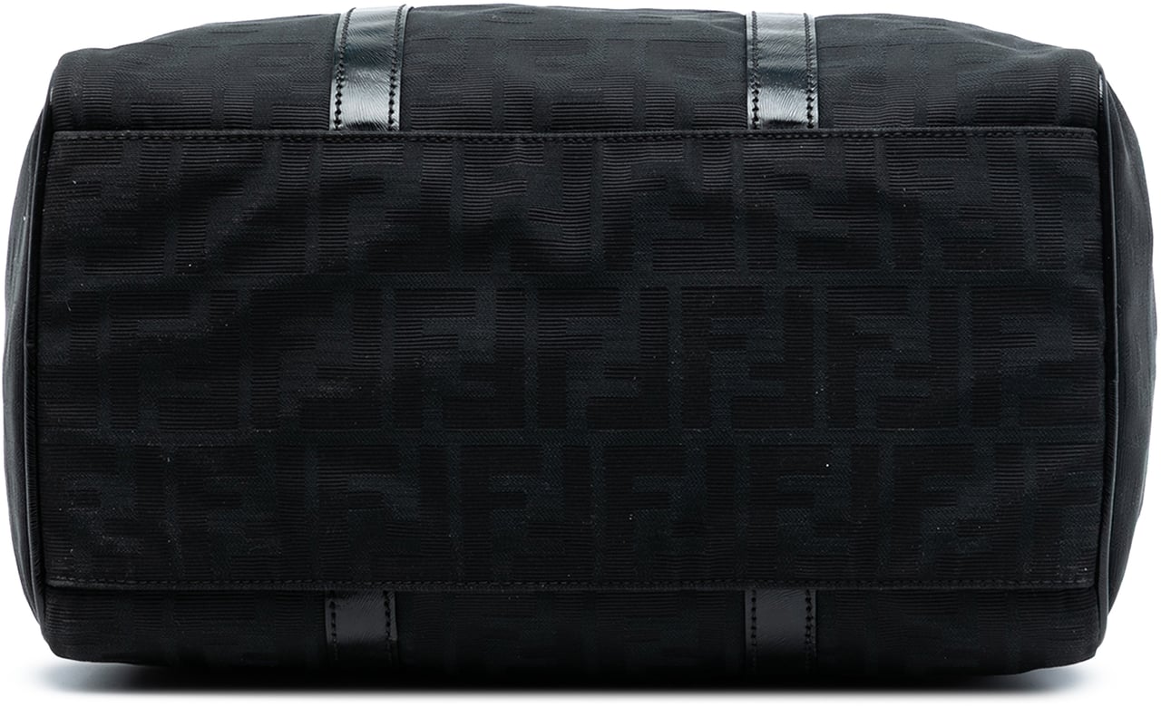 Fendi Zucca Canvas Boston Bag Zwart