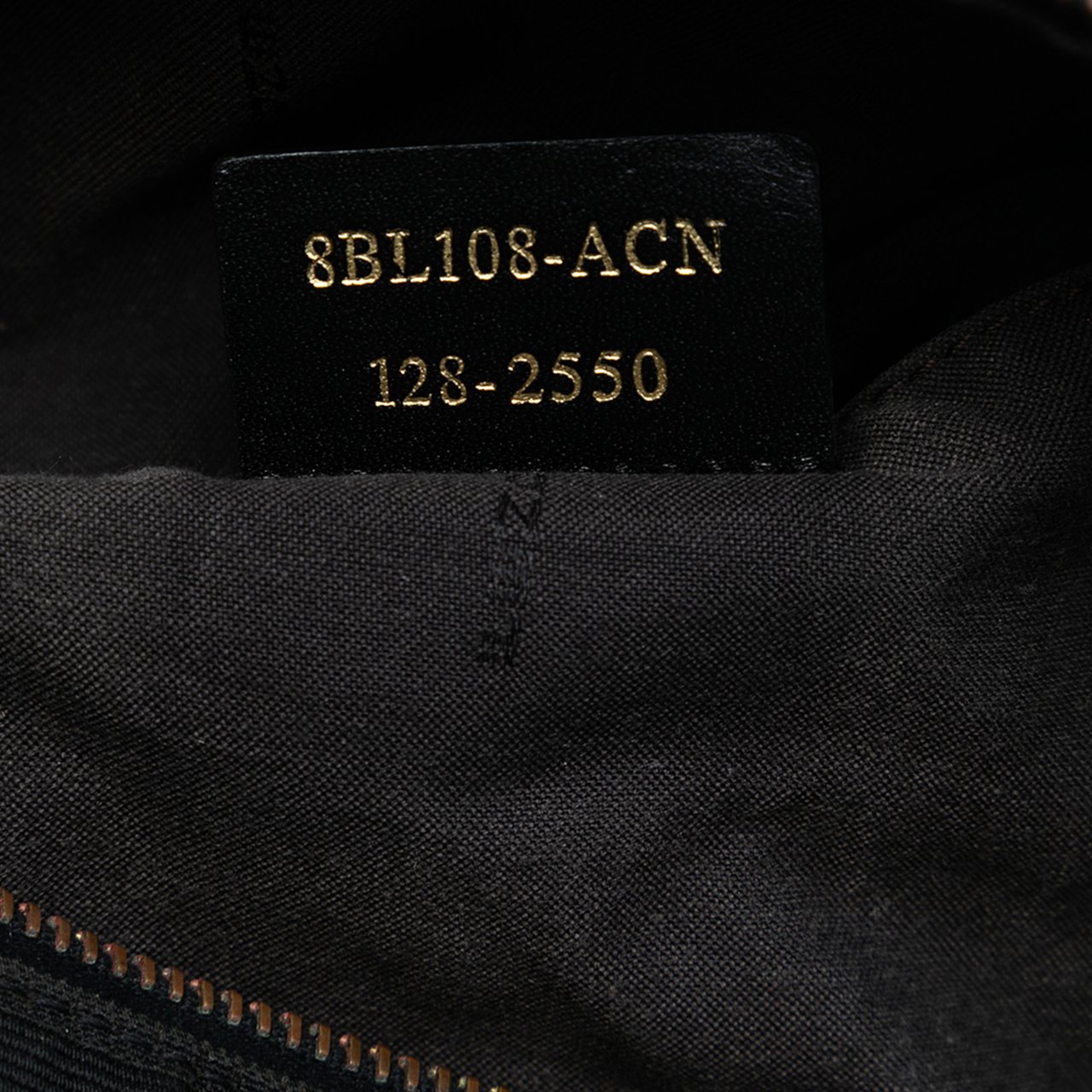 Fendi Zucca Canvas Boston Bag Zwart