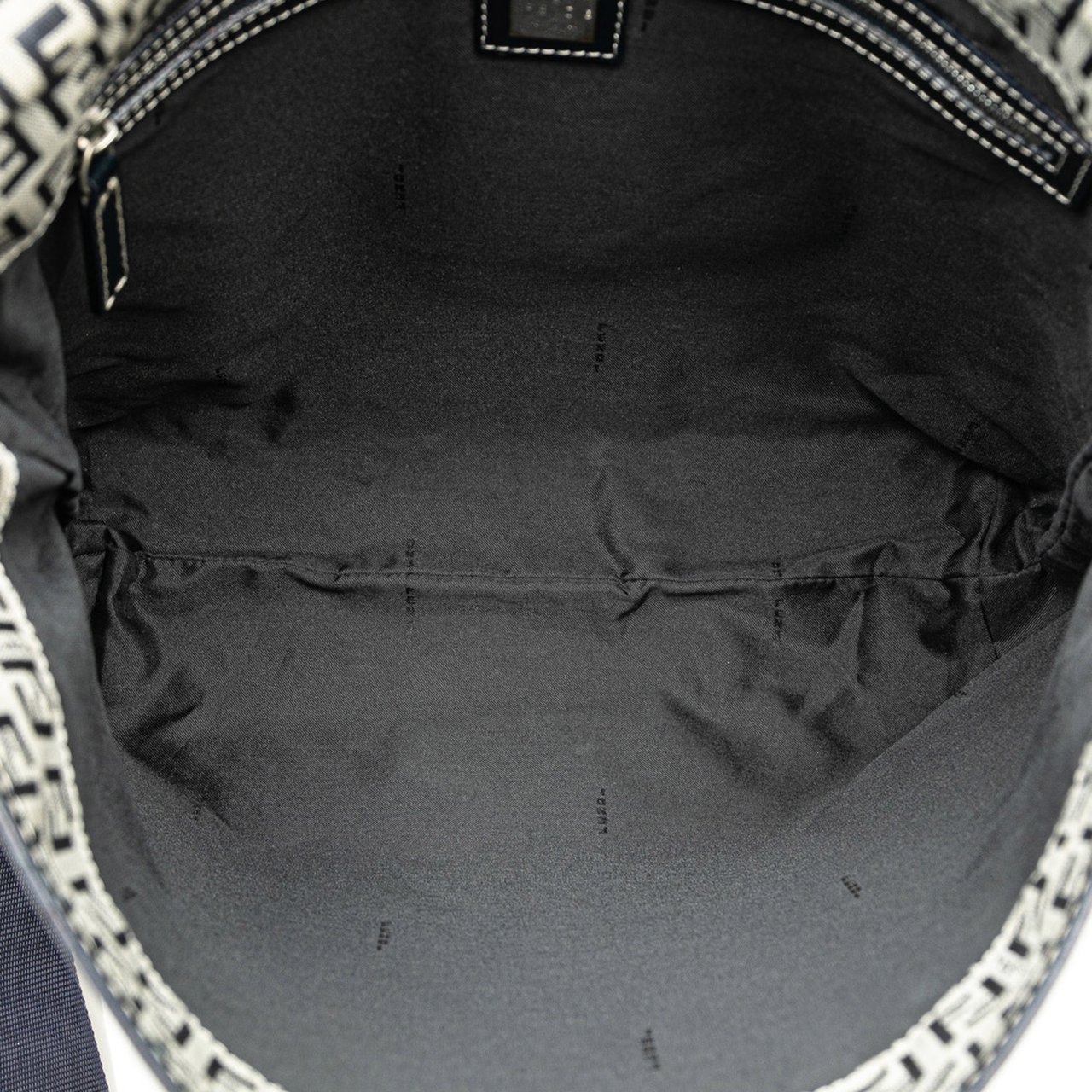 Fendi Zucchino Canvas Crossbody Grijs