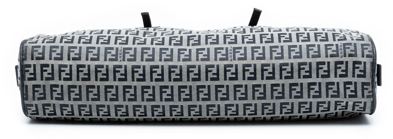 Fendi Zucchino Canvas Handbag Grijs