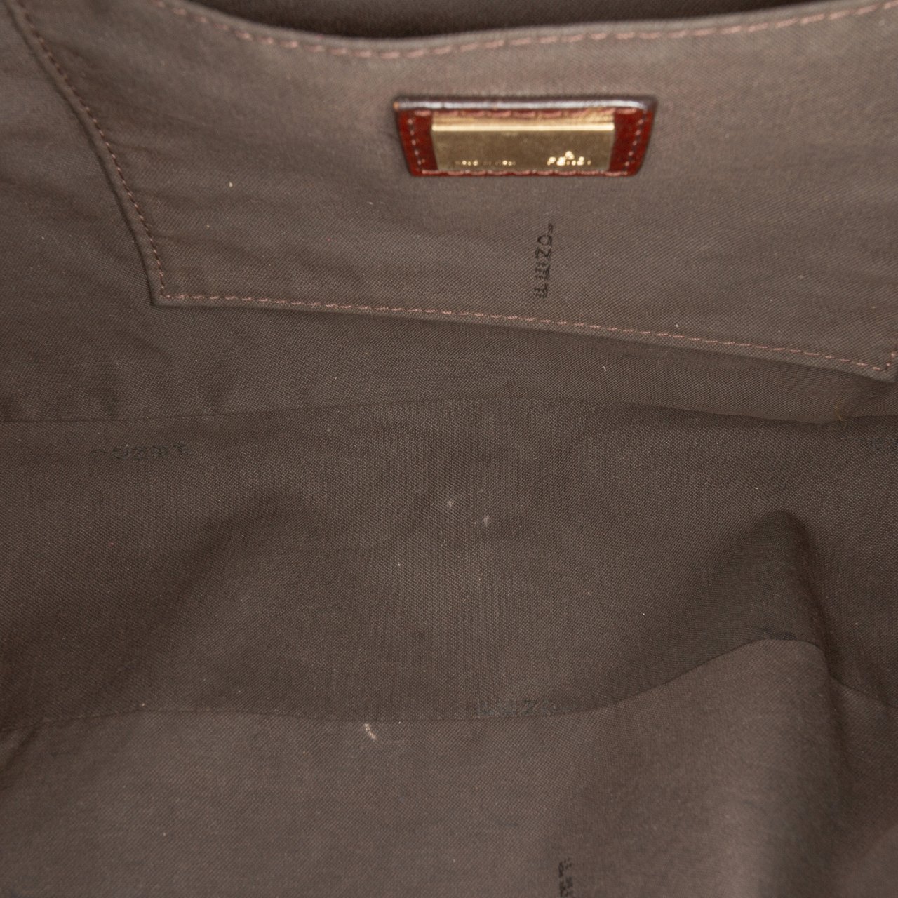 Fendi Zucchino Canvas Satchel Rood