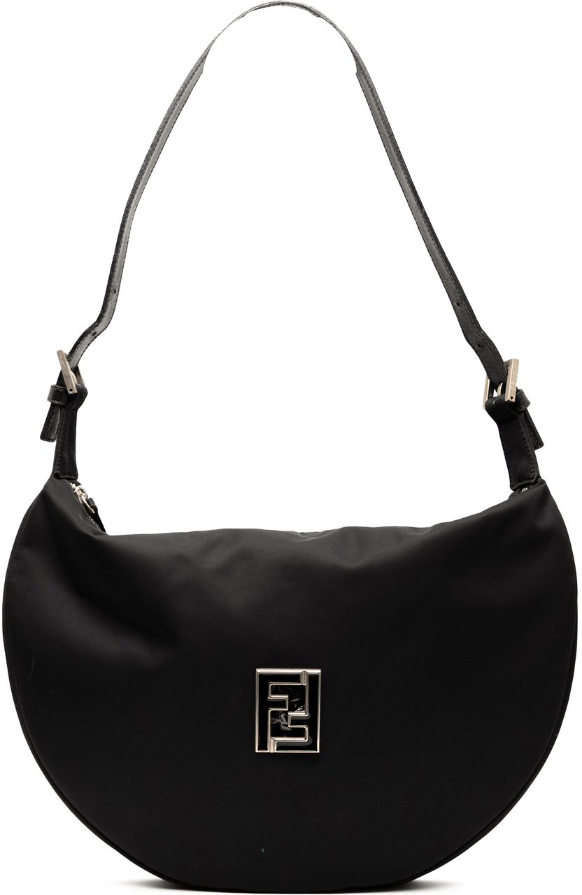 Fendi Nylon FF Shoulder Bag Zwart