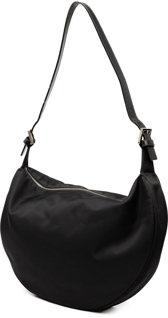 Fendi Nylon FF Shoulder Bag Zwart