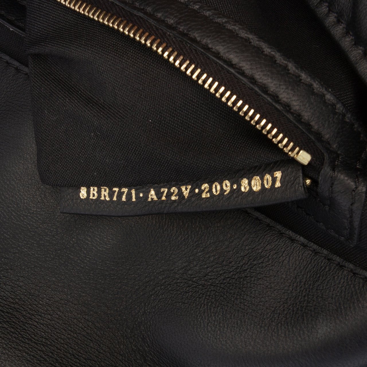 Fendi Large Zucca Embossed Leather Baguette Satchel Zwart