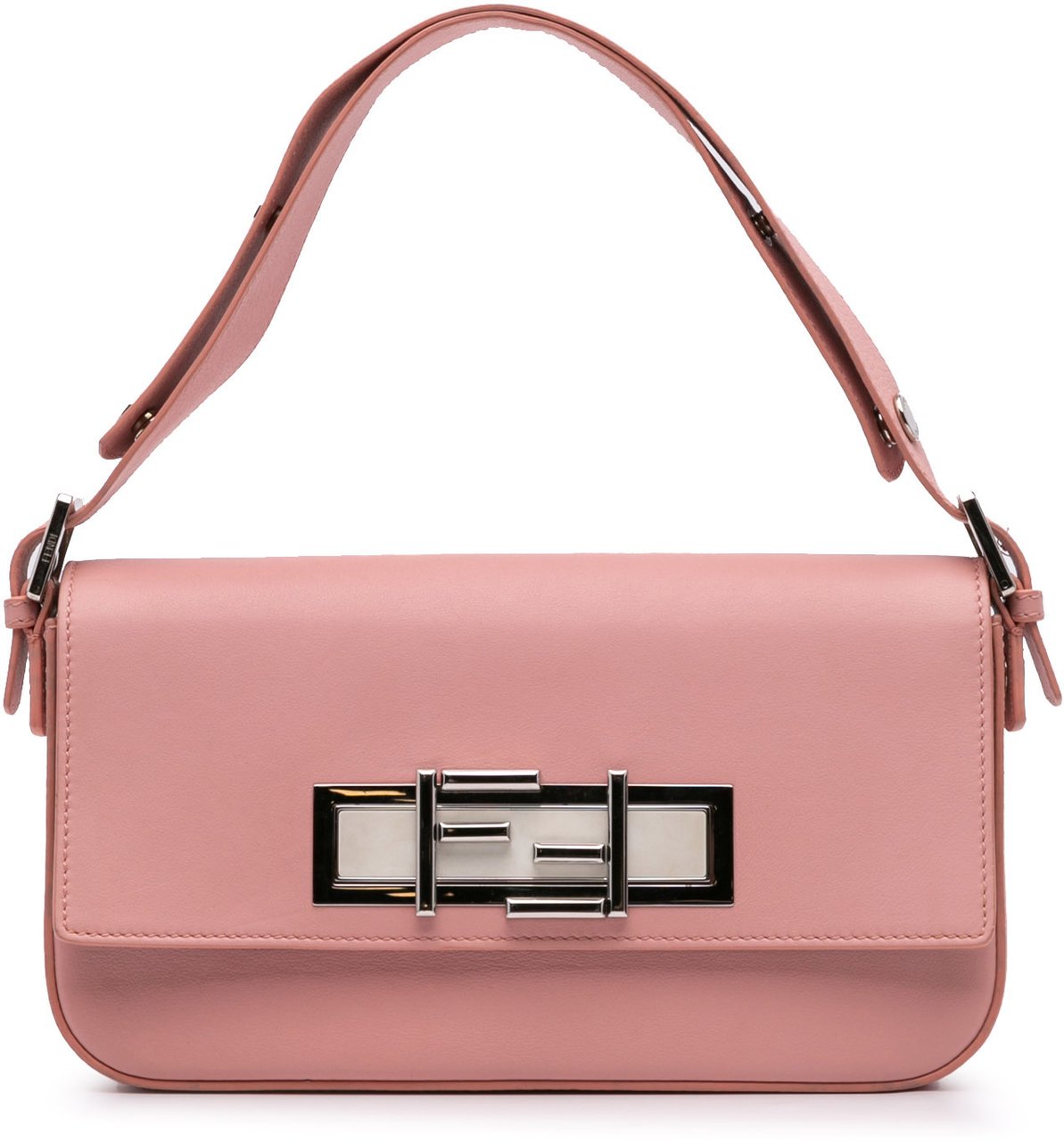 Fendi Calfskin 3Baguette Shoulder Bag Roze