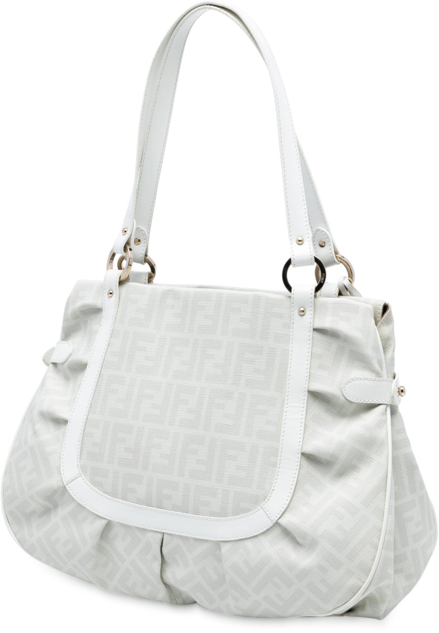 Fendi Large Zucca Spalmati Chef Shopper Tote Wit