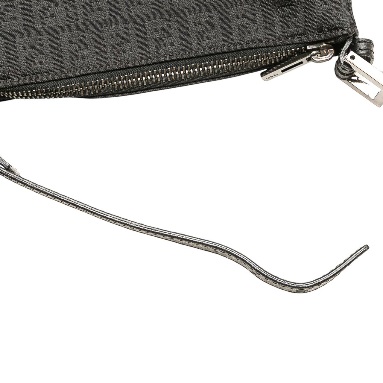 Fendi Zucchino Canvas Handbag Zwart