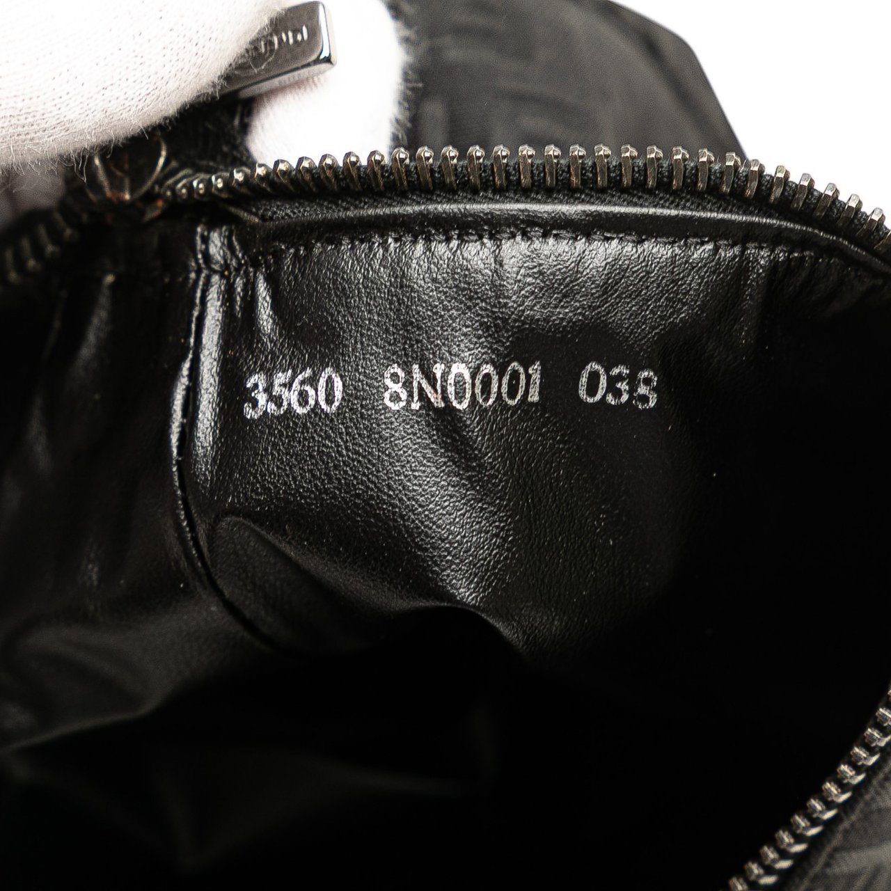 Fendi Zucchino Canvas Handbag Zwart