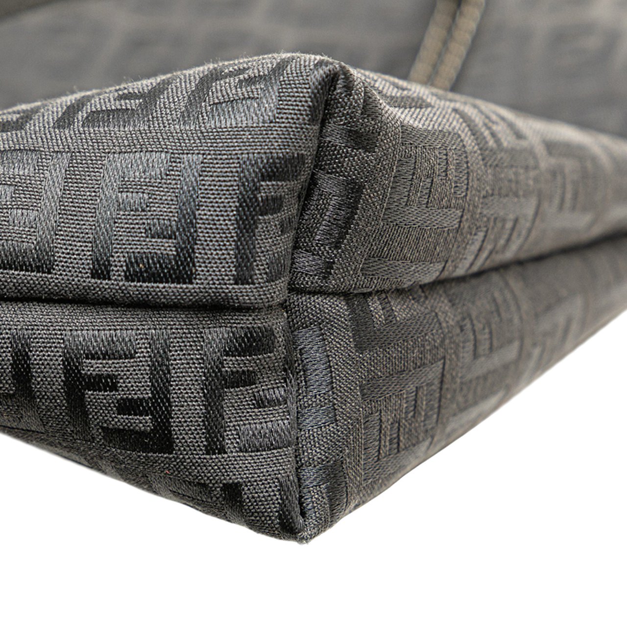 Fendi Zucchino Canvas Tote Zwart
