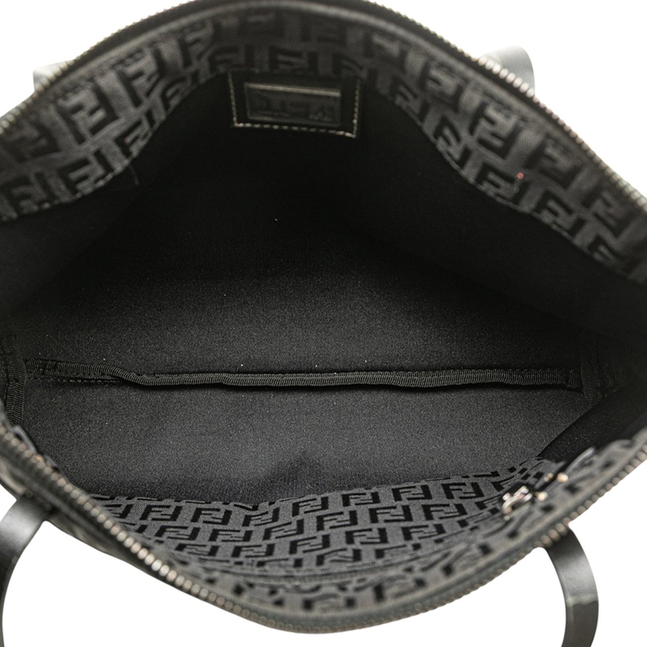 Fendi Zucchino Canvas Tote Zwart