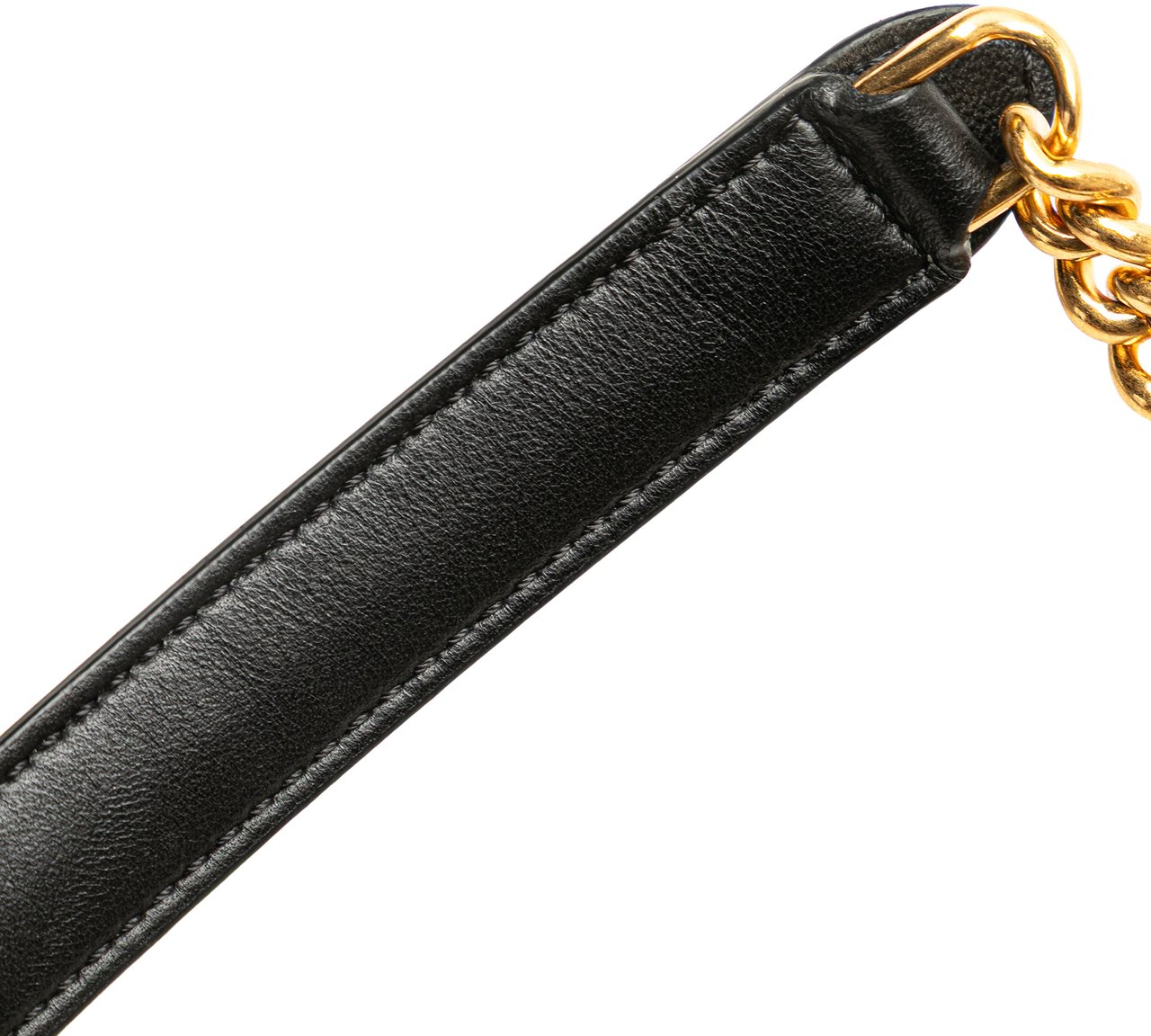 Fendi Mini Bicolor Nappa Apolo Chain Baguette Shoulder Bag Bruin