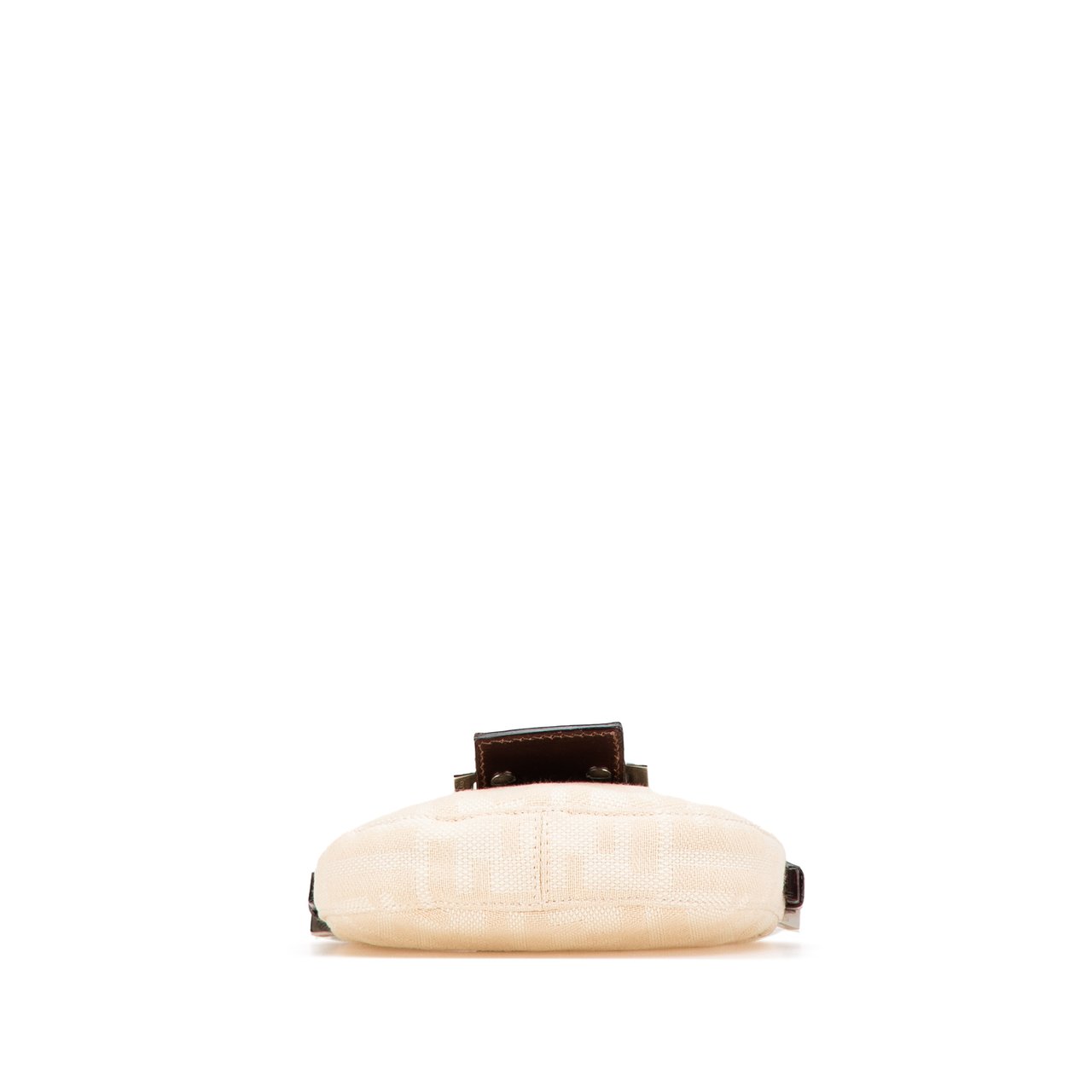 Fendi Mini Zucca Canvas Croissant Handbag Bruin