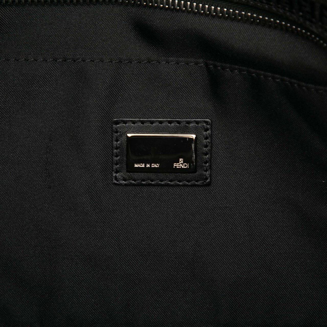 Fendi Micro Zucchino Canvas Tote Zwart