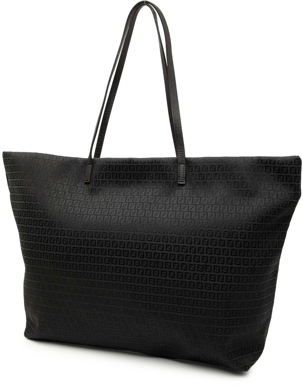 Fendi Micro Zucchino Canvas Tote Zwart