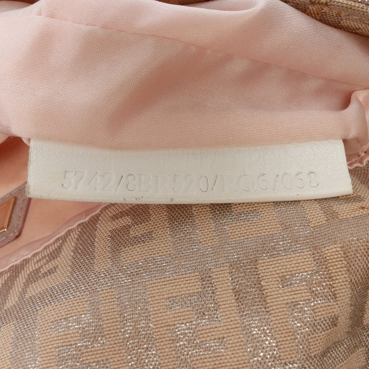 Fendi Zucchino Canvas Sweety Handbag Zilver